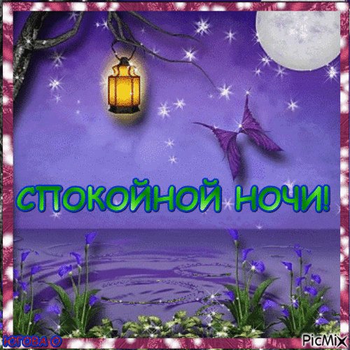 Анимированная открытка спокойной ночи (1)