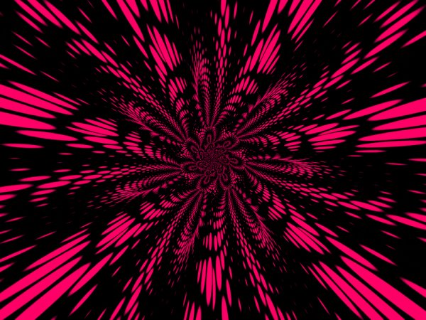 pulsiruushij fraktal malinovogo cveta