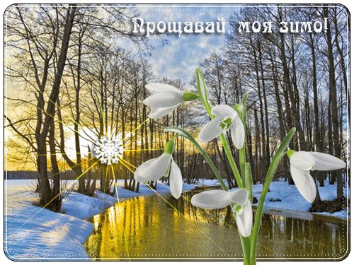 Прощавай моя зимо !