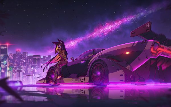 Anime Girl Cyberpunk Ride