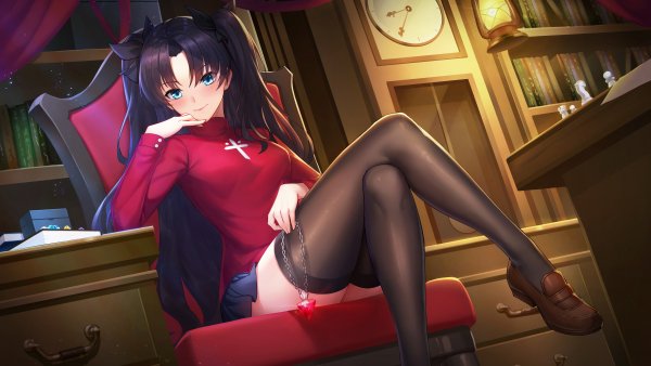 Tohsaka Rin Anime Girl