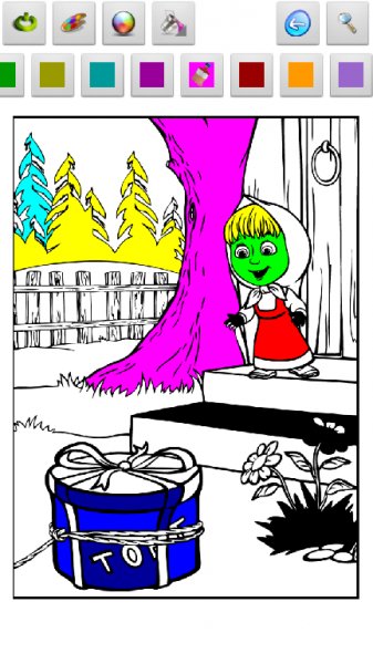 Маша и Медведь.Раскраска-v1-0-2