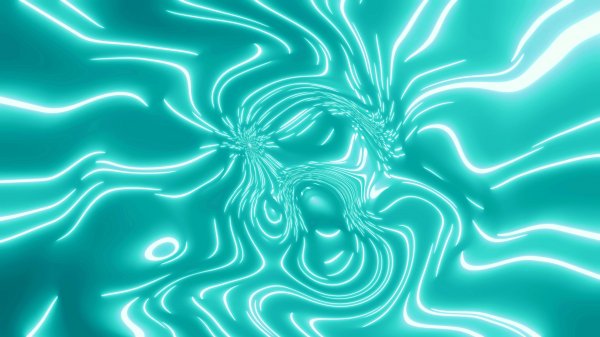 Turquoise-light-waves-energy-movement