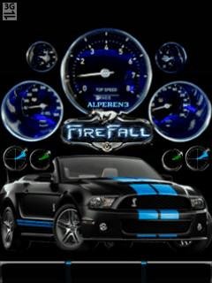Mustang car neon спидометр