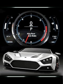 Zenvo car спидометр