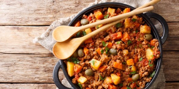 Пикадильо из фарша индейки с тыквой