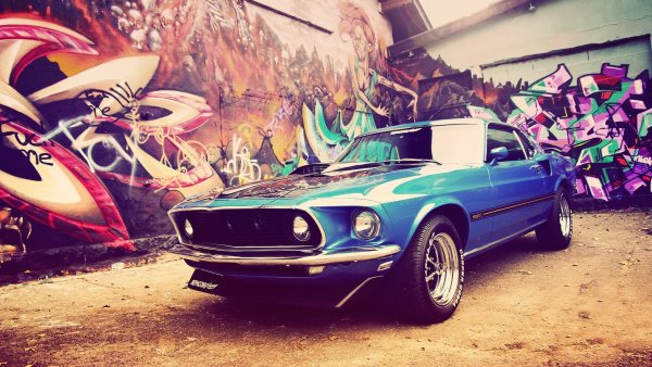 Классический голубой Ford..file