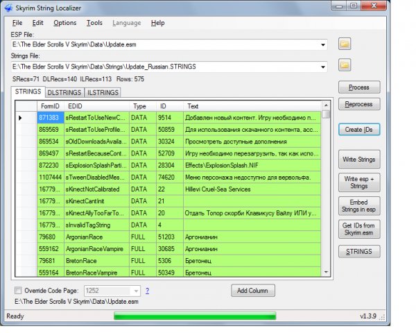 Skyrim String Localizer