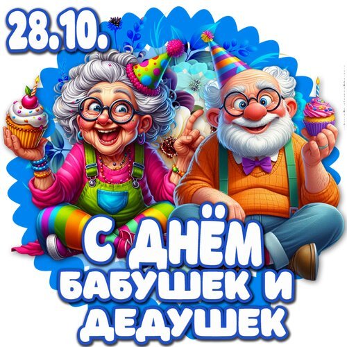 Открытка с днем бабушек и дедушек