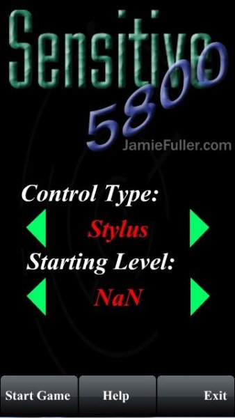 sensitive game 5800swf