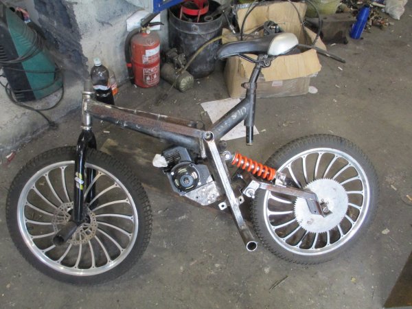 самодельный мотовелик