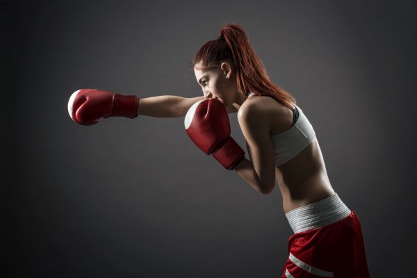 Boxing Redhead girl 468777