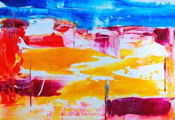 Yellow-blue-vibrant-brushstrokes-canvas