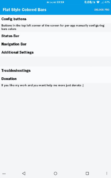 Flat Style Colored Bars 1.1.0.0 Xposed