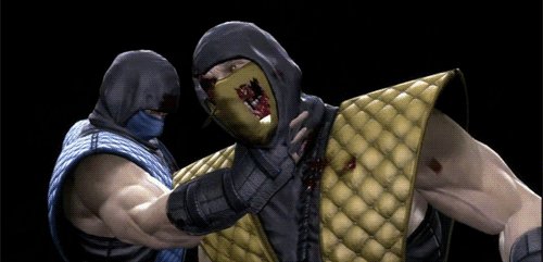 Subzero killing Scorpion fatality