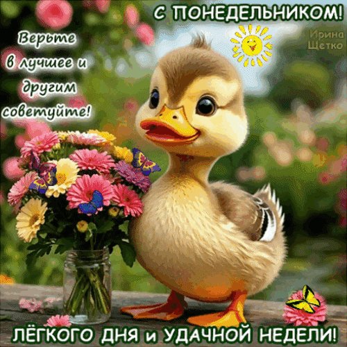 Анимированная открытка с понедельником (1)
