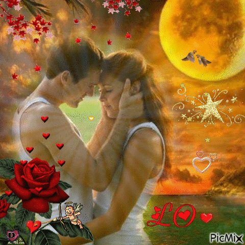 Анимированная открытка love люблю тебя