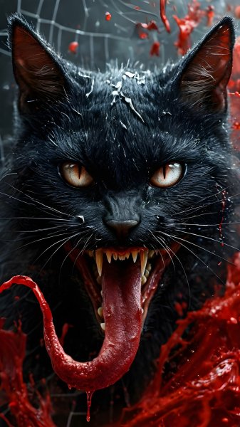 Scary-wallpaper-demon-cat-black-121224