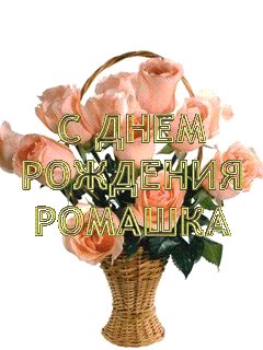 Ромашка с Днем рождения