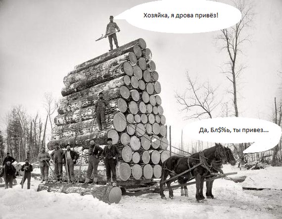 Я дрова привёз...