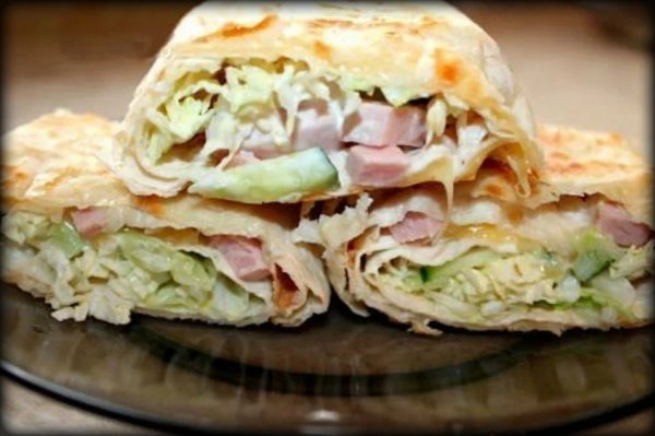 Простой рулет из лаваша "Пятница"