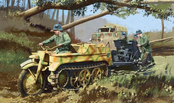 Sd.Kfz.2 Kettenkrad &amp; 3.7cm PaK 36 (Copy)