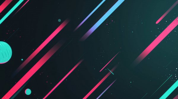 Pink-turquoise-lines-geometry-background