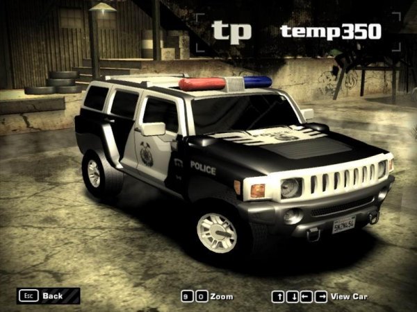 NFSMW Cop Hummer H3
