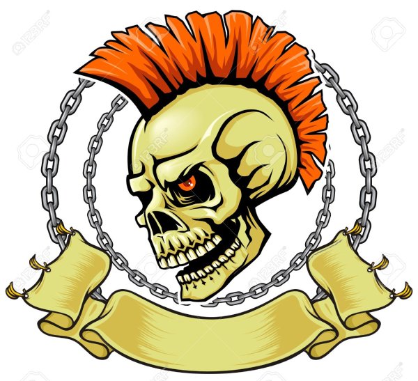 brown-skull-with-red-punk-hairstyle-S