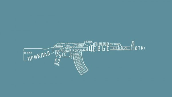 схема автомата калашникова..240 kalash