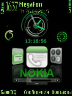 Nokia часы анимация