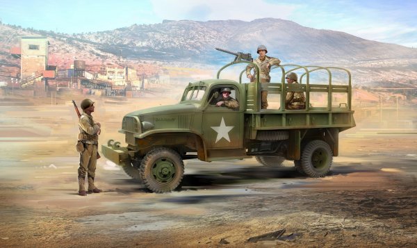 WWII US Military Patrol (G7107 with MG M1919A4) (Copy)
