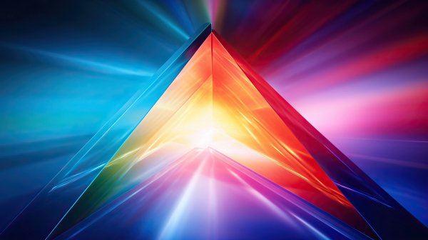 Light-gradient-blue-red-geometry-triangle