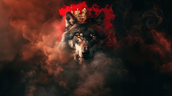 Обои с волчьей короной