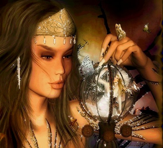 Нимфа в шаре..