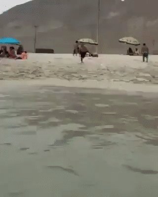 первый раз на море
