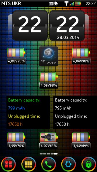 Battery Info Mini Color New