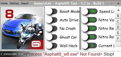 Asphalt 8 Hack Tool - 3.2.1
