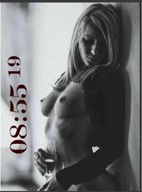 Серая цифр часы