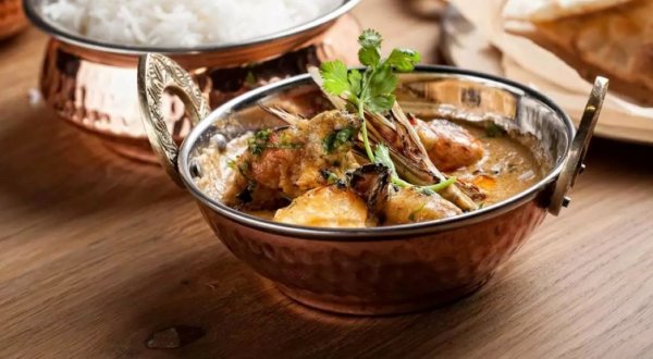 Джига пасанда - креветки в соусе кешью