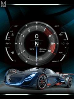 Car turbo sportcar clock анимация