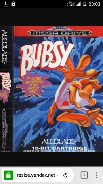 Bubsy (Sega MD GEN 16bit)