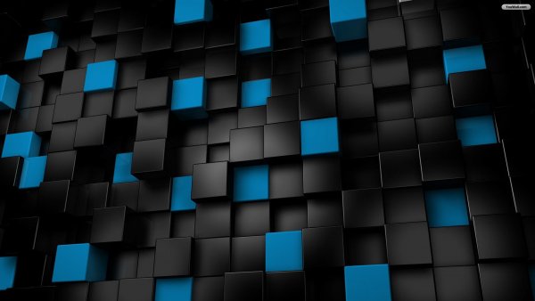 Saved Images black-and-blue-cubes-wallpa