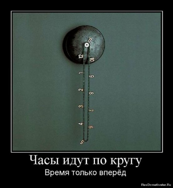 Часы идут по кругу, время только вперёд