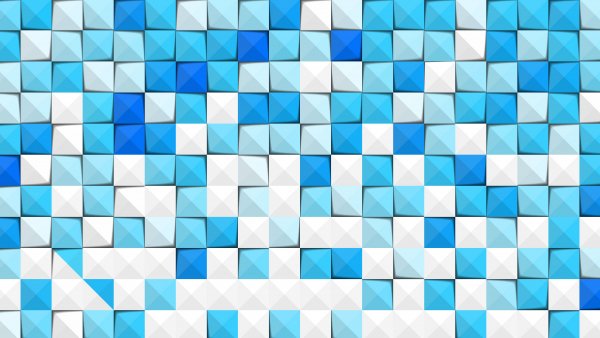 Blue-white-geometry-mosaic-pattern