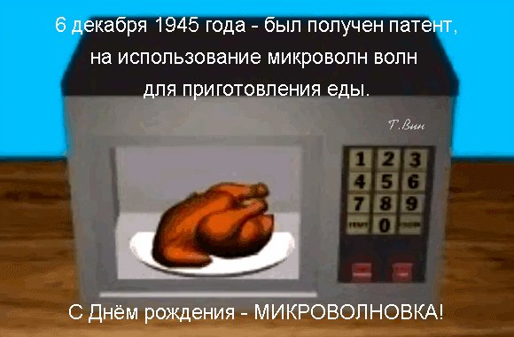 Анимированная открытка с днём рождения