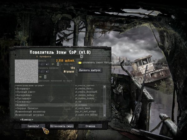 Мод на сталкер зов припяти