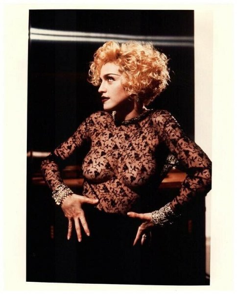 Madonna-Vogue-Breathtaking-Busty-Peek-a-Boo-Lace