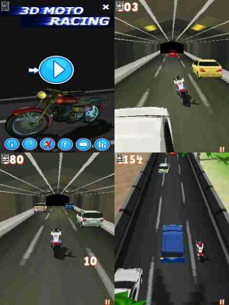Moto Racing 3D 240x320 s60v3