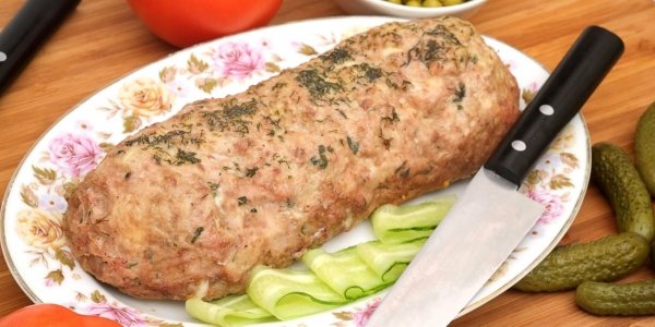 Куриный рулет с овощами - вместо колбасы